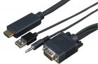 VGA+audio-HDMI 3 м VegaCable CABVGAMJHDMI3