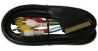 SCART—6xRCA 1,2 м