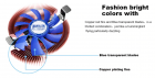Кулер процессорный Pccooler E86 для Intel LGA775/1155/1156 и AMD AM2, 3-pin, RPM 2700±10%