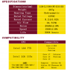 Кулер процессорный Pccooler Firebird SPA-801 для Intel LGA 115X/775, AMD AM2, 3-pin, RPM 2500±10%