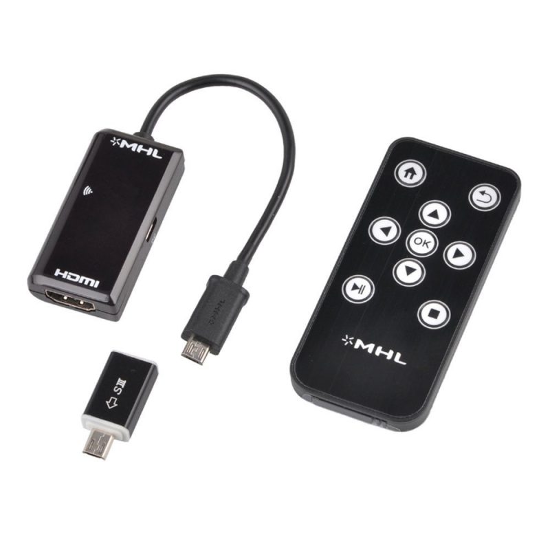 Адаптер-конвертер MHL 11P microUSB-Type C на HDMI 10см