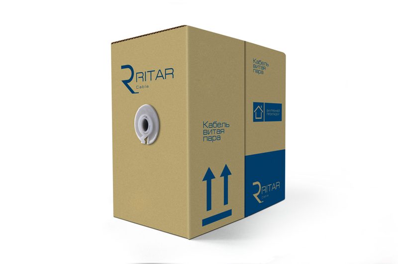 Кабель КВП UTP Ritar, (CCA), для внутр. работ, 305м