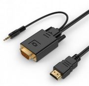 Кабель-переходник-адаптер HDMI-VGA Cablexpert 3.5мм