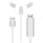 Адаптер-конвертер Type-C-Micro-Lighting на HDMI