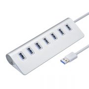 Разветвитель USB-Хаб 3.0 алюминиевый, 7 портов, поддержка до 2TB