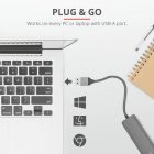 Концентратор хаб 4-Port USB-A 3.2 Trust Halyx Aluminium 3