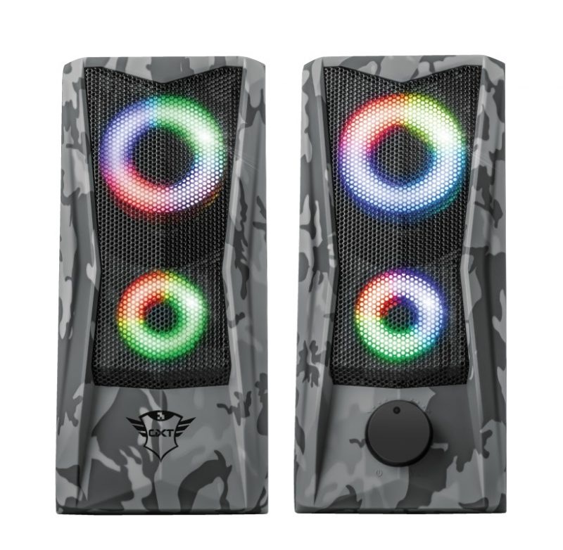 Компьютерные колонки Trust GXT 606 JAVV RGB 2.0 SNOW CAMO