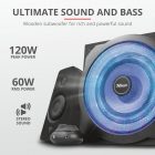 Trust GXT 628 Tytan Illuminated Speaker Set Black 5