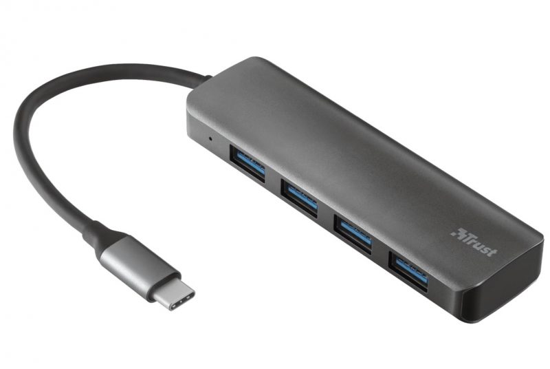 Trust Halyx USB-C to 4-Port USB-A 3.2 ALUMINIUM