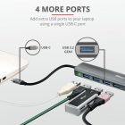 Trust Halyx USB-C to 4-Port USB-A 3.2 ALUMINIUM 5