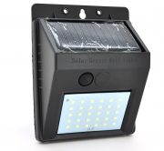 Уличный фонарь с датчиком движения c солнечной панелью 30LED