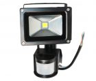 Прожектор LED c датчиком движения RJ-G-10W, IP66, 6400K