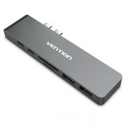 Разветвитель-хаб Vention Aluminum 7 in 1 USB 3.1 Type-C