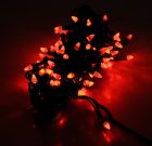 Гирлянда Voltronic 100LED (Свечка) Red, 8 режимов, 5 метров, черная изоляция
