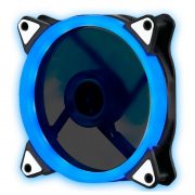 Кулер корпусной Voltronic sleeve fan 3pin + 4pin Blue, односторонний