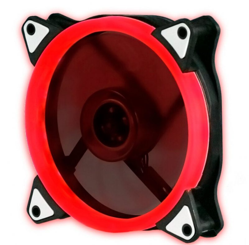 Кулер корпусной Voltronic sleeve fan 3pin + 4pin Red, односторонний Кулер корпусной Voltronic sleeve fan 3pin + 4pin Red, односторонний