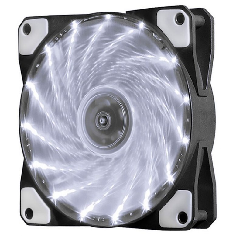 Кулер корпусной Voltronic sleeve fan 3pin + 4pin White