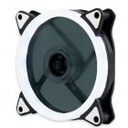 Кулер корпусной Voltronic sleeve fan 3pin + 4pin White, односторонний