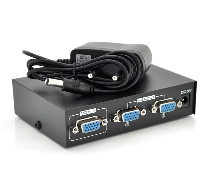 Активный сплиттер 1х2 VGA сигнала Voltronic FJ2502S 2