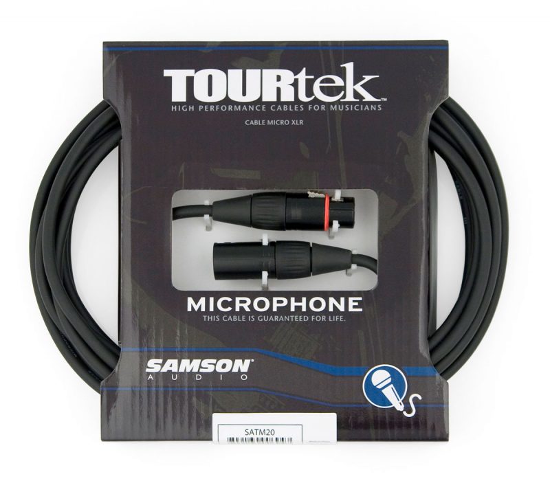 XLR Male — XLR Female SAMSON TM20 Tourtek Microphone Cable 6m