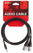 2xXLR - Stereo Mini Jack DADDARIO PWMPXLR-06 1.8m