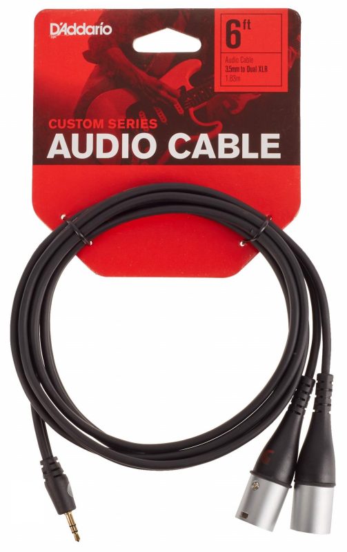 2xXLR - Stereo Mini Jack DADDARIO PWMPXLR-06 1.8m