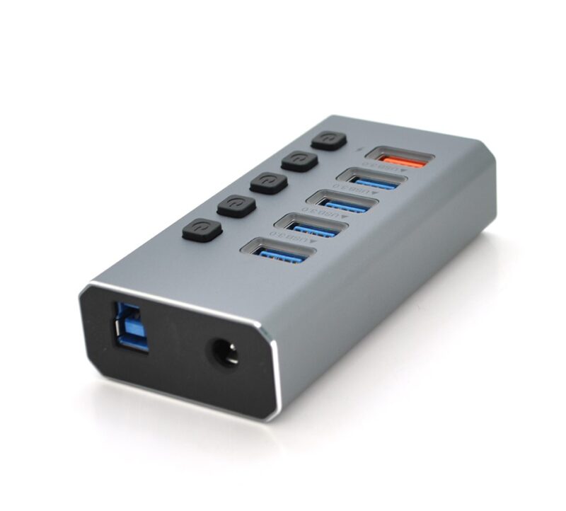 Хаб Voltronic 4 порта USB 3.0 + 1 порт QC3.0
