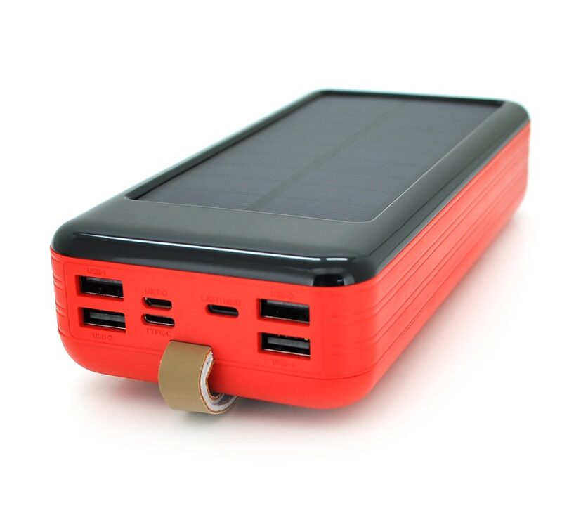Powerbank Voltronic KKD6W Solar 60000mAh Black-RED