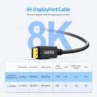 DisplayPort v1.4 Choetech XDD01BK 8K 5 DisplayPort v1.4 Choetech XDD01BK 8K 5
