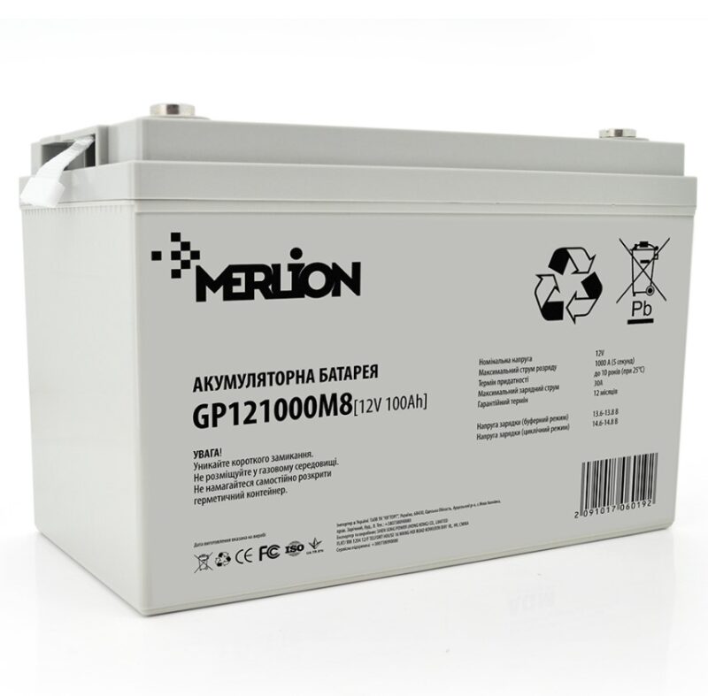 AGM MERLION GP-121000M8 12V 100Ah