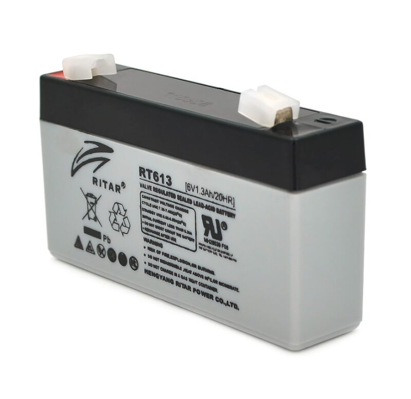 AGM RITAR RT-613, 6V 1.3Ah, Gray Case