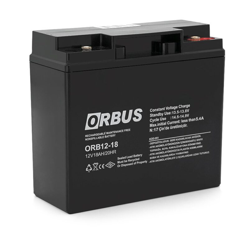 ORBUS ORB-1218 AGM 12V 18Ah 5kg ORBUS ORB-1218 AGM 12V 18Ah 5kg