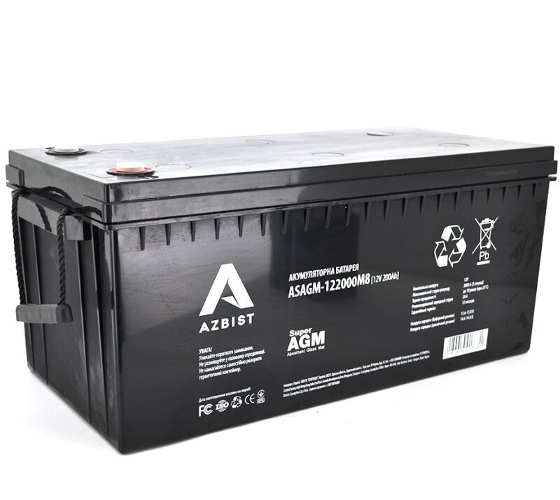 Super AGM AZBIST ASAGM122000M8 12V 200Ah