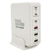 Voltronic fast charger USB 120w white