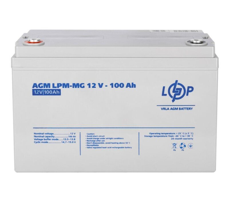 AGM LogicPower LPMMG 12V 100Ah 1