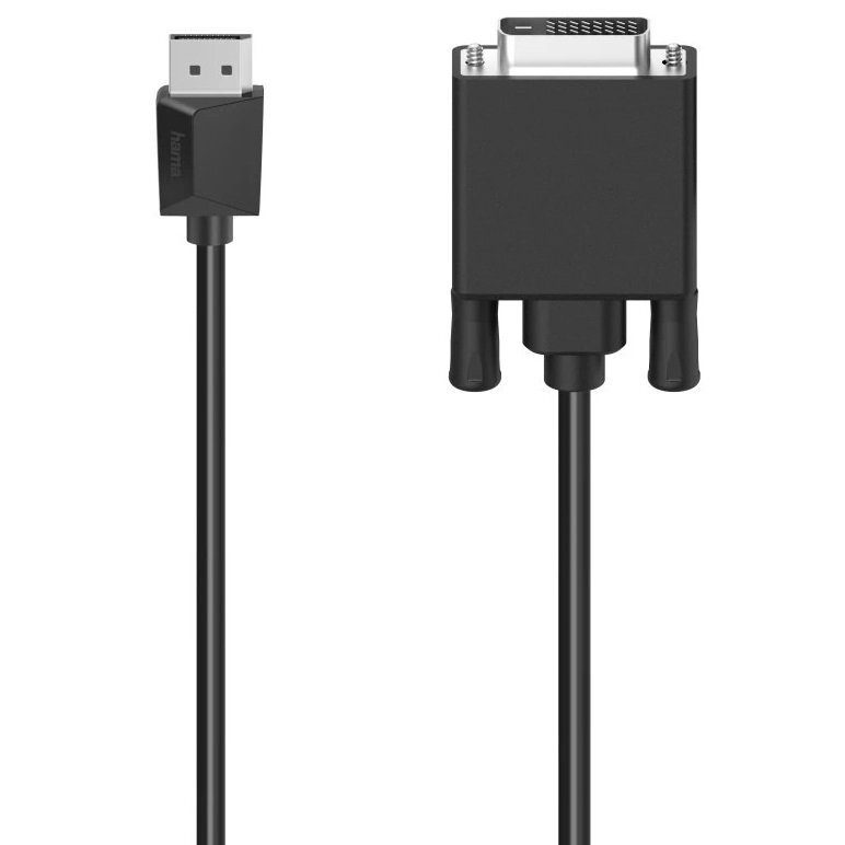 DisplayPort - DVI-D 4K Hama 1.5m Black DisplayPort - DVI-D 4K Hama 1.5m Black