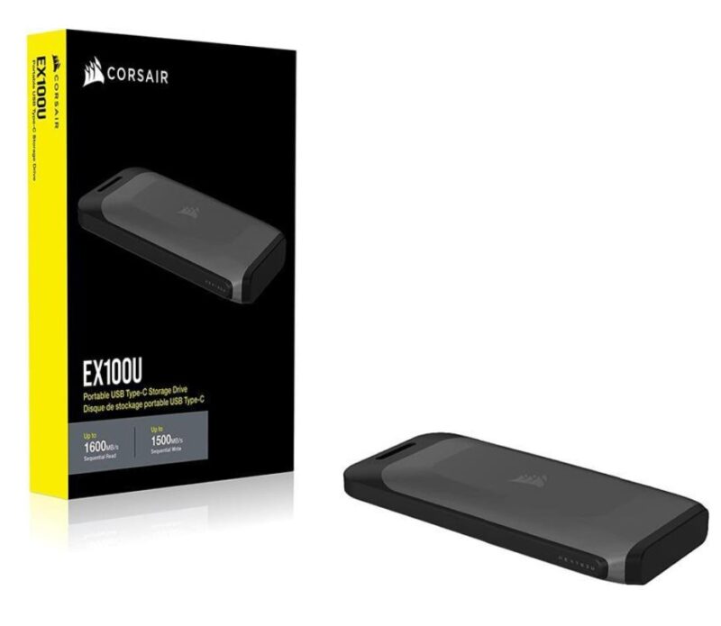 SSD Portable USB 3.2 Type-C Corsair CSSDEX100U 1TB Black