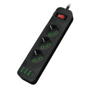 Сетевой фильтр удлинитель Voltronic F-23U Black 1