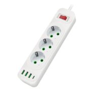 Сетевой фильтр удлинитель Voltronic F-23U White 1