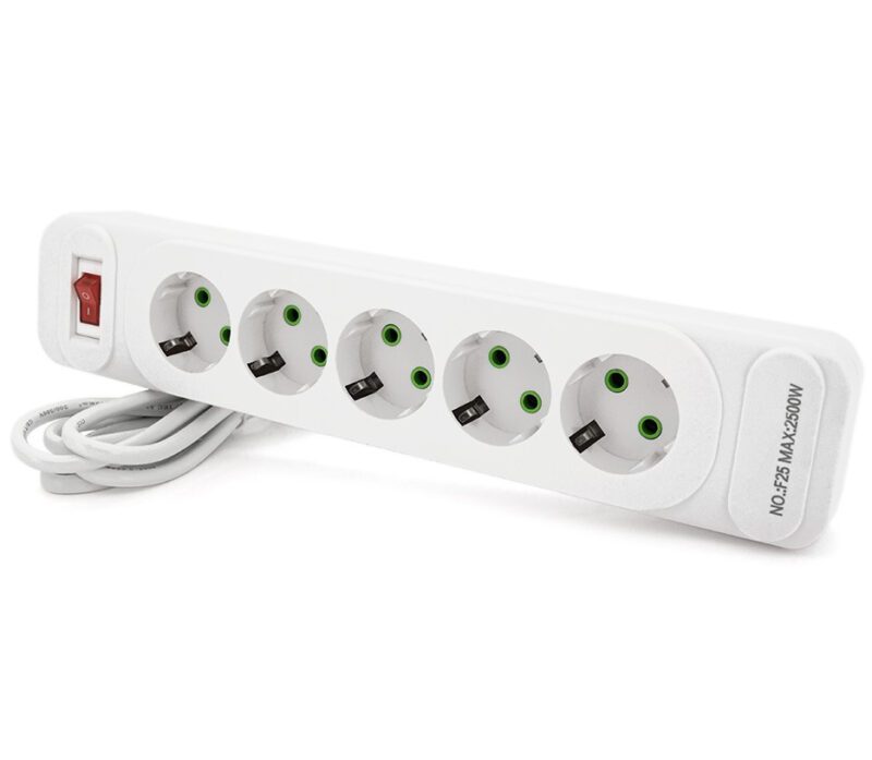 Сетевой фильтр удлинитель Voltronic F-25 White