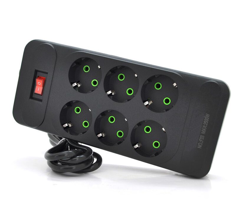 Сетевой фильтр удлинитель Voltronic F-33 Black