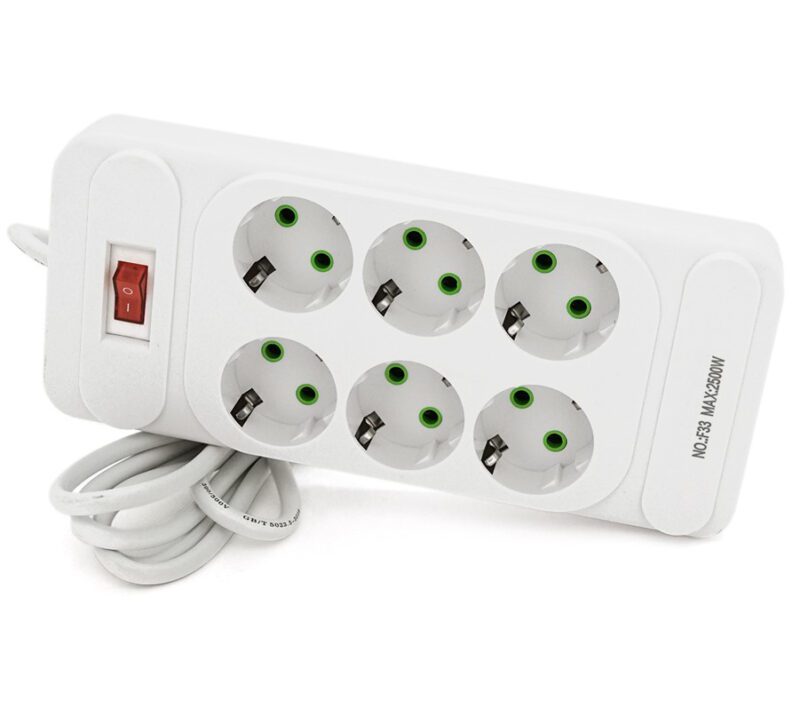 Сетевой фильтр удлинитель Voltronic F-33 White