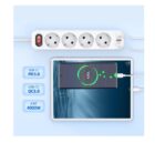 Сетевой фильтр удлинитель HOCO NS-1 4000W 4 Сетевой фильтр удлинитель HOCO NS-1 4000W 4