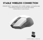 Fantech WG-11 CRUISER PixArt 10G White 5