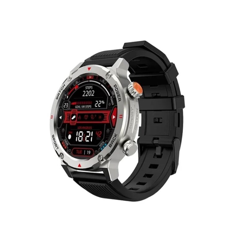 Smart Watch iMiLab iMiki D-2 Silicone Strap Black-Silver 2