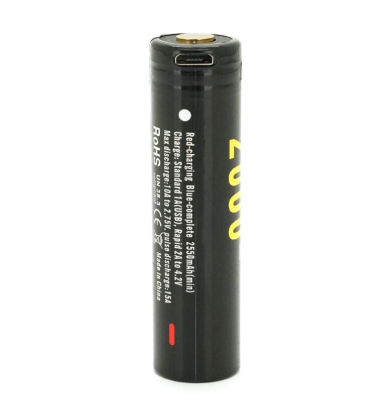 18650 Li-Ion Soshine USB-3.7-2600 microUSB 2.5A 2600mAh