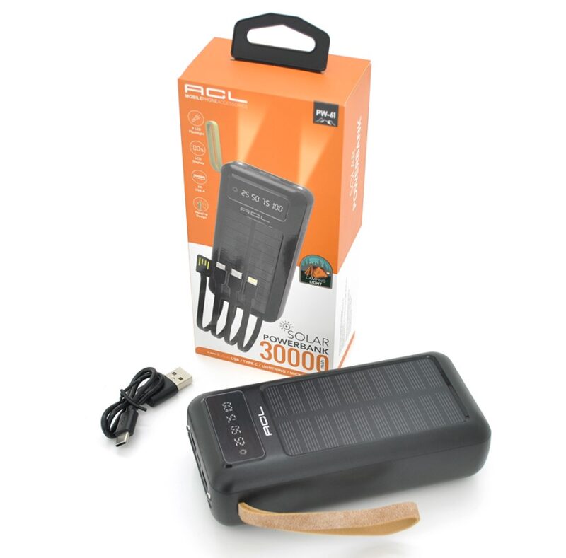 Powerbank ACL PW61 30000mAh, SOLAR 2