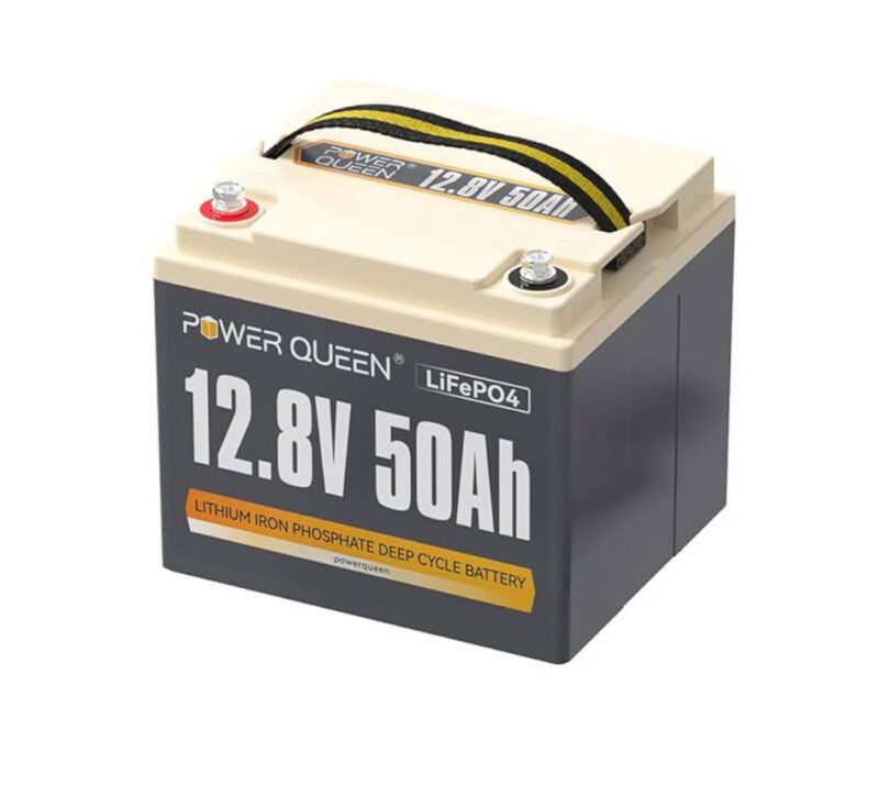 LiFePO4 Power Queen 12V 50Ah H-190, 640Wh LiFePO4 Power Queen 12V 50Ah H-190, 640Wh