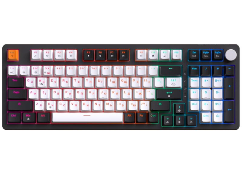GamePro GPMK-160 Outemu Red Swich Hot-Swap RGB Black