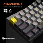 GamePro GPMK-130R Pro Black 22